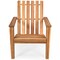 Costway 4PCS Outdoor Wooden Adirondack Chair Patio Lounge Chair w/ Armrest Natural